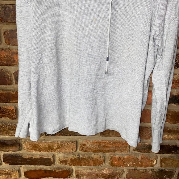 Ellen Tracy Gray Waffle Knit Cowl Neck Pullover Sweater Women's Size XL - Picture 4 of 6